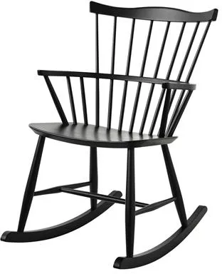 FDB Møbler J52G Gyngestol Sort