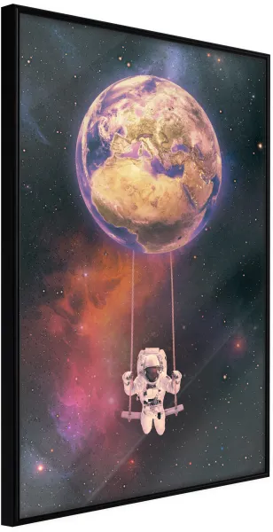 ARTGEIST Plakat med ramme - The Whole World is a Playground Guld 30x45