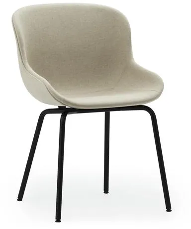 Normann Copenhagen Hyg Spisebordsstol Polstret Sort Stål/Main Line Flax MLF20